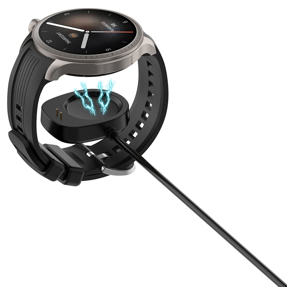 Kabl za punjenje Techsuit THA4 za Amazfit T-Rex 3 / Balance, USB-A, Crni