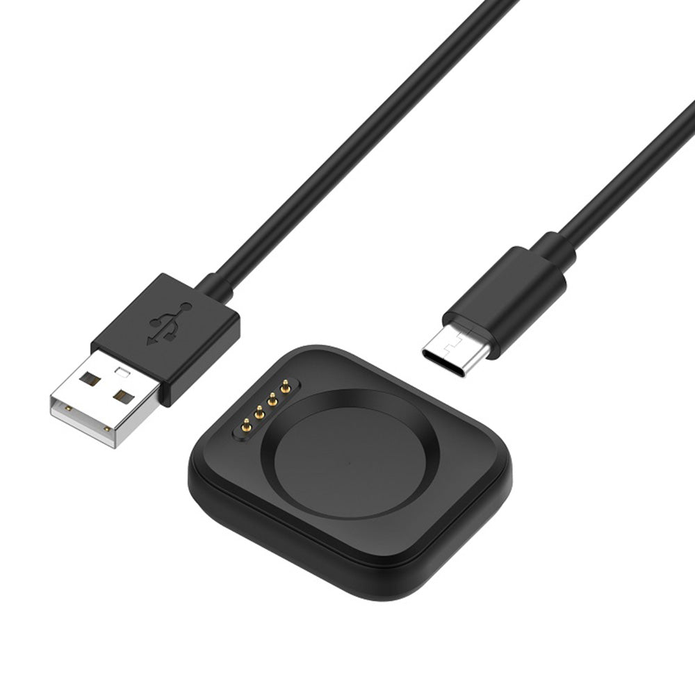 Kabl za punjenje Techsuit TXC8 za Oppo Watch / OnePlus Watch seriju, USB-A, Crni