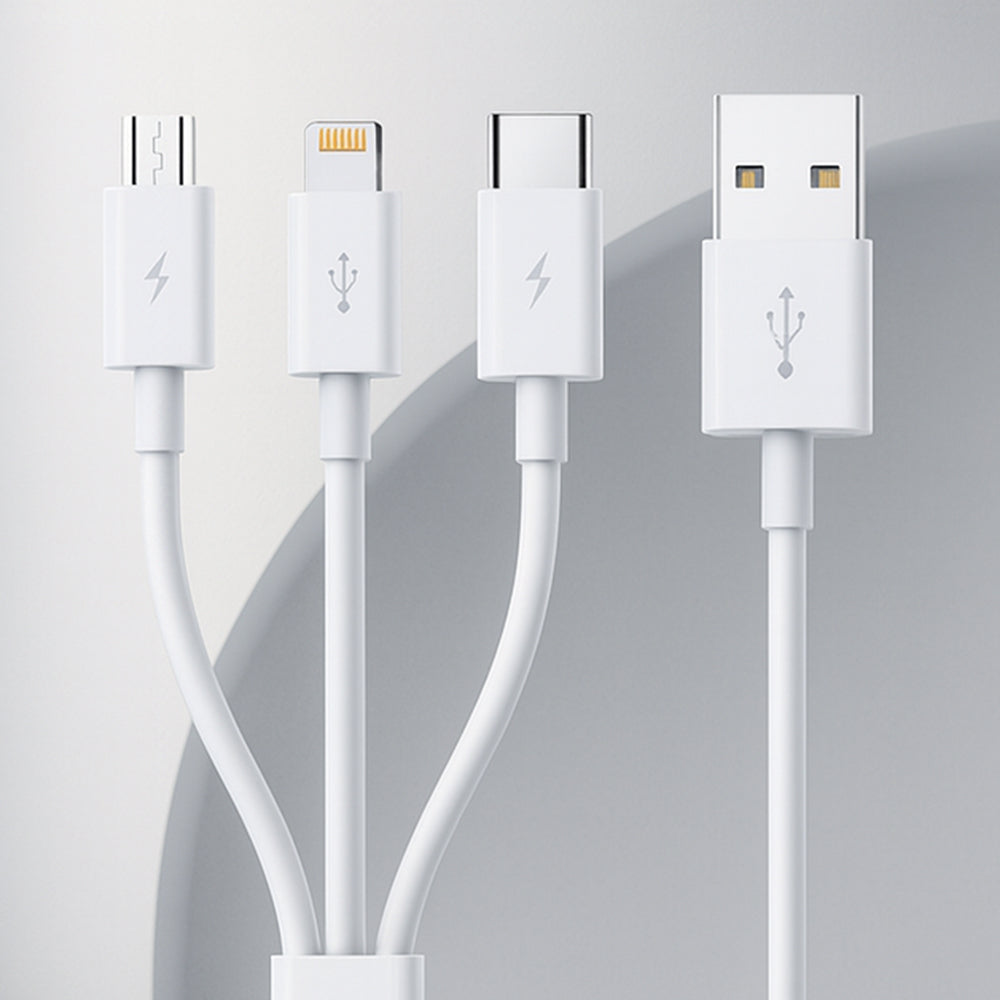 Kabl za punjenje USB-A - Lightning / microUSB / USB-C Baseus 3u1, 100W, 1.5m, Beli P10377705213-00