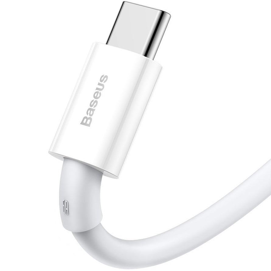 Kabl za Prenos Podataka i Punjenje USB-A - USB-C Baseus Superior Series, 66W, 1m, Beli CATYS-02