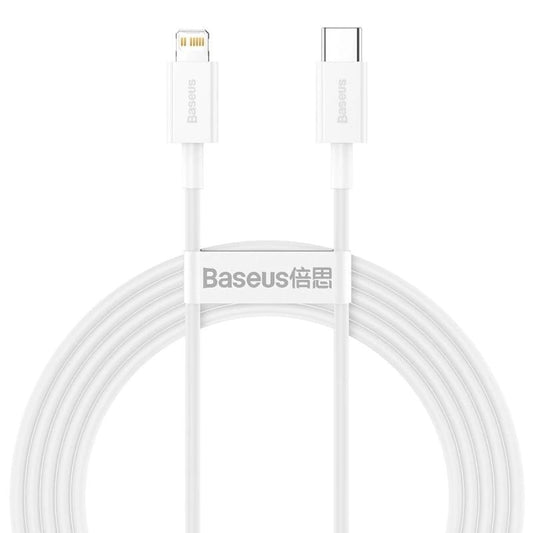 Kabl za Prenos Podataka i Punjenje USB-C - Lightning Baseus Superior Series, 20W, 2m, Beli CATLYS-C02