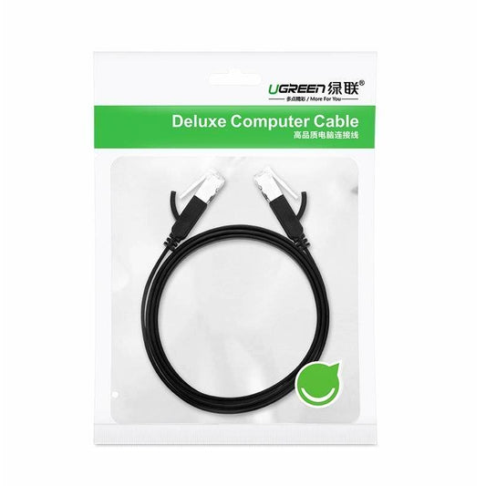 Kabl za mrežu UGREEN NW101 Flat, UTP, Cat6, 2m, Crni