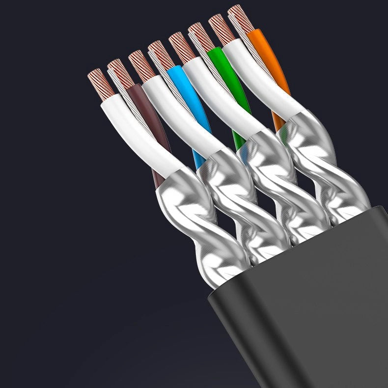 Kabl za mrežu UGREEN NW106 Flat, UTP, Cat7, 3m, Crni