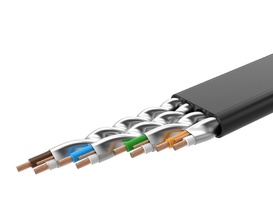 Kabl za mrežu UGREEN NW106 Flat, UTP, Cat7, 3m, Crni