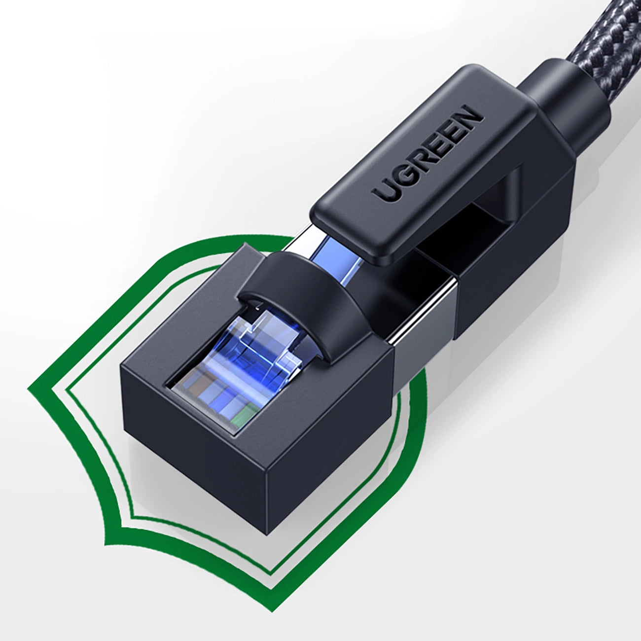 Mrežni kabl UGREEN NW153, UTP, Cat8, 1.5m, Crni