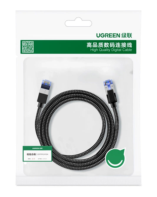 Mrežni kabl UGREEN NW153, UTP, Cat8, 1m, Crni