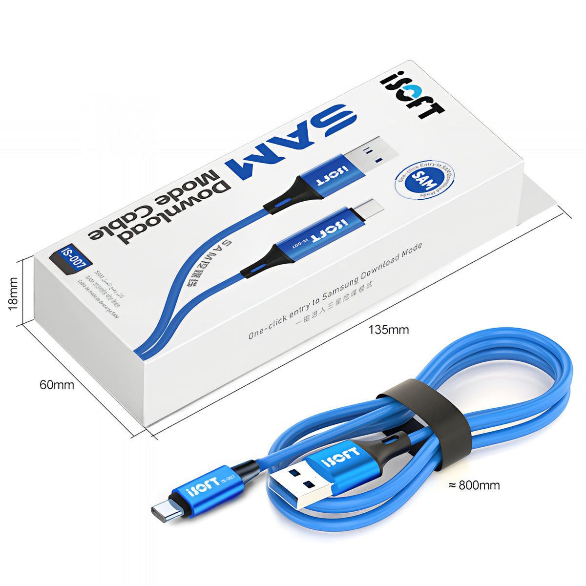 Kabl za prenos podataka iSOFT IS-007, Interfejs USB-A - USB-C