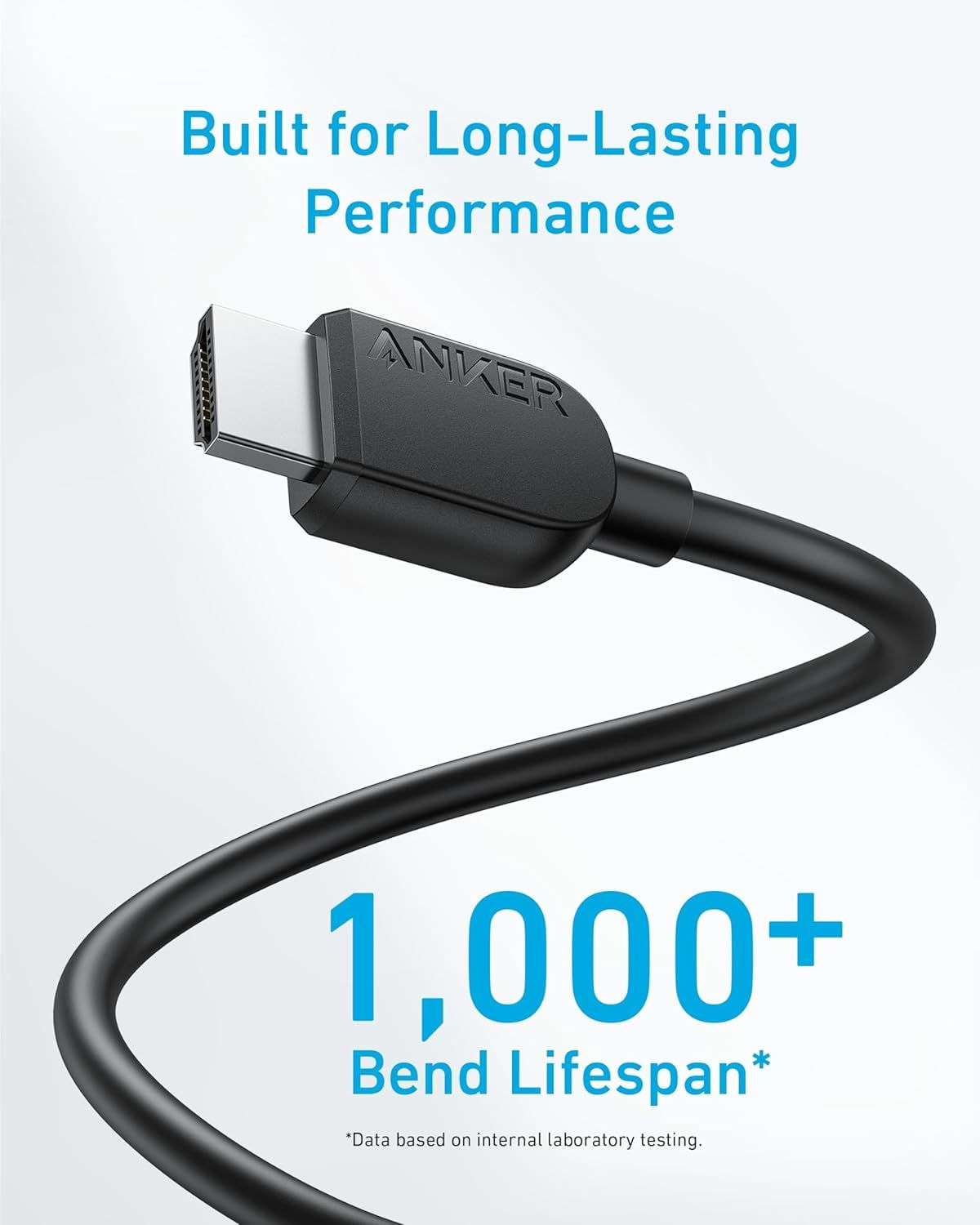 Video kabl Anker, HDMI - HDMI, 8K, 1.8m, Crni A8742011