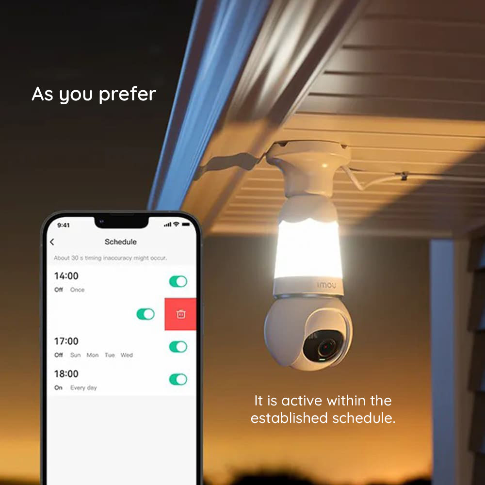 Kamera za nadzor Imou Bulb, Wi-Fi, 2K, Unutrašnja, Bela IPC-S6DP-5M0WEB-E27