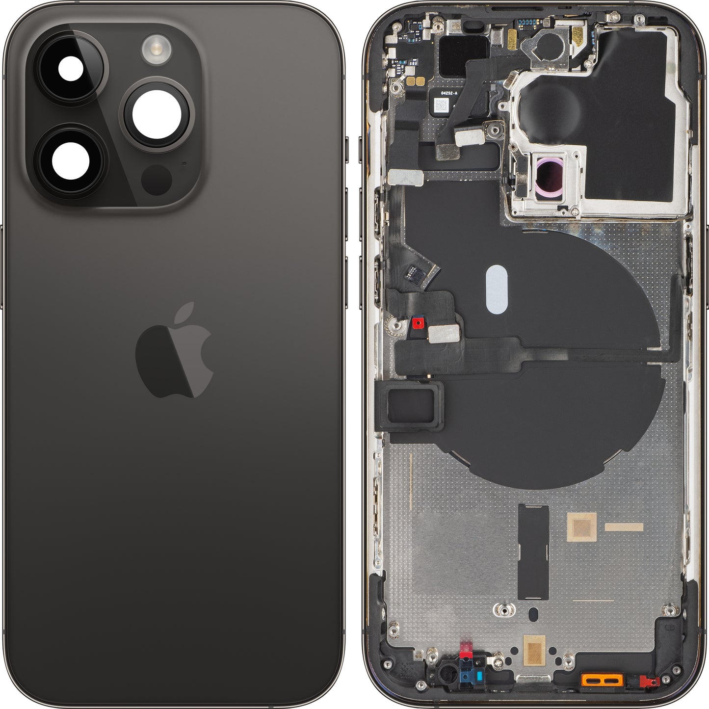 Kućište baterije Apple iPhone 14 Pro, sa srednjim delom kućišta, crno (Space Black), Swap