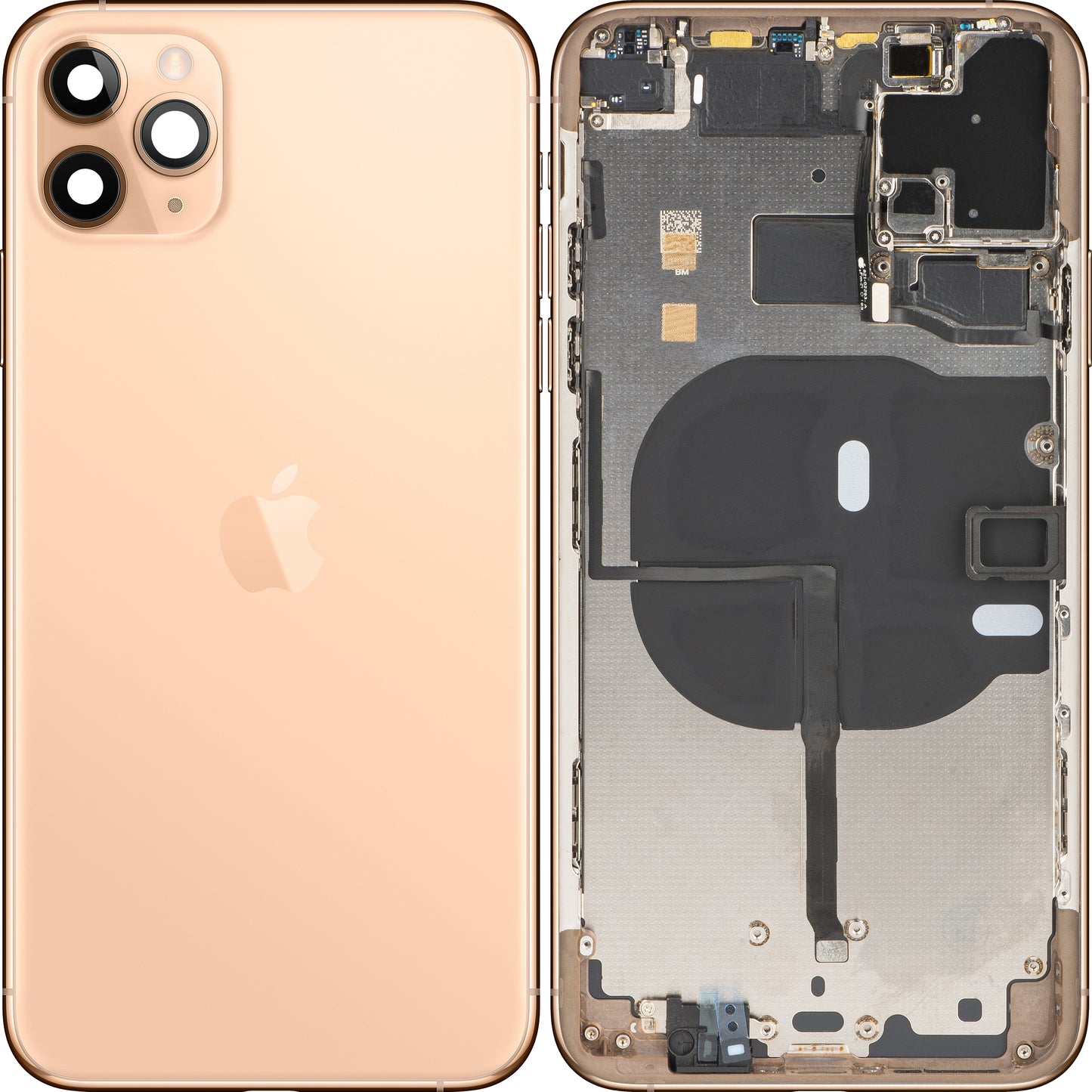 Zadnji poklopac baterije Apple iPhone 11 Pro Max, sa srednjom kućištem, zlatni, Swap