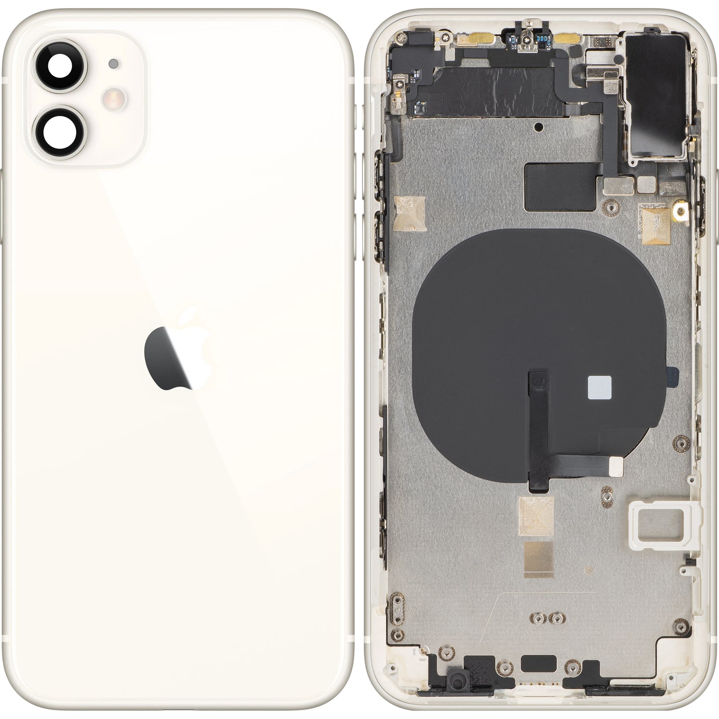 Poklopac baterije Apple iPhone 11, sa srednjom kućištem, beli, Swap