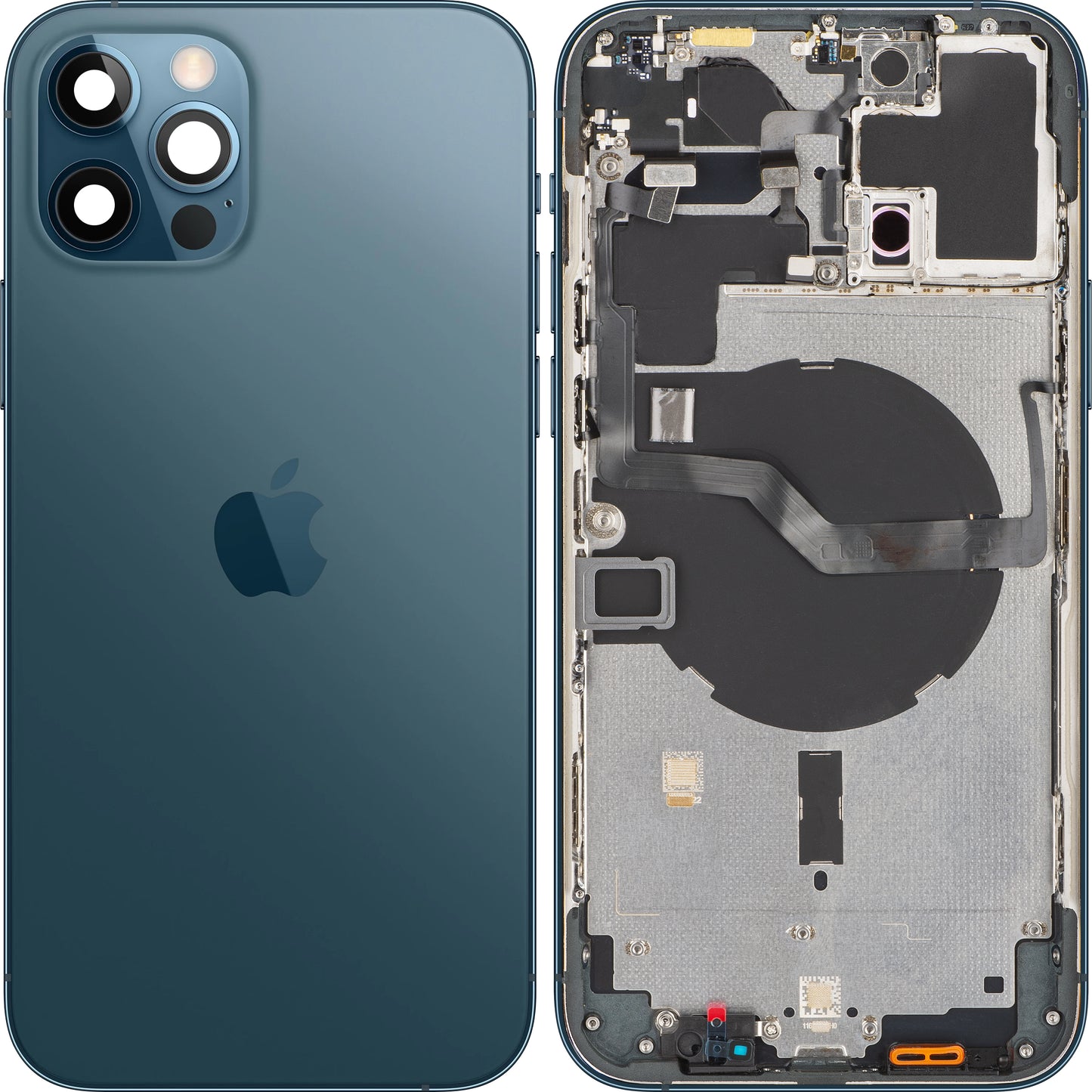 Poklopac baterije Apple iPhone 12 Pro Max, sa srednjom kućištem, plavi (Pacific Blue), Swap