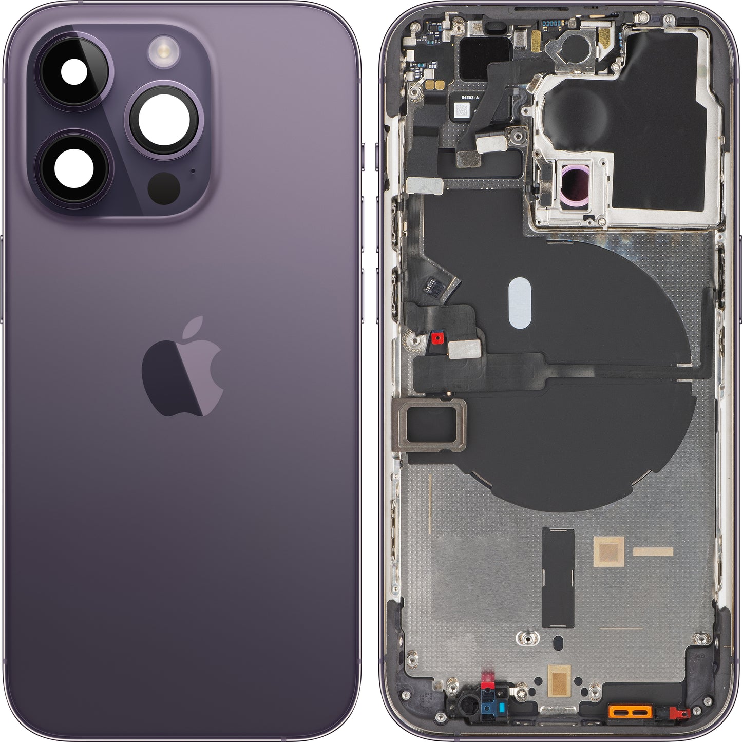 Poklopac baterije Apple iPhone 14 Pro, sa srednjom kućištem, Ljubičasta (Deep Purple), Swap
