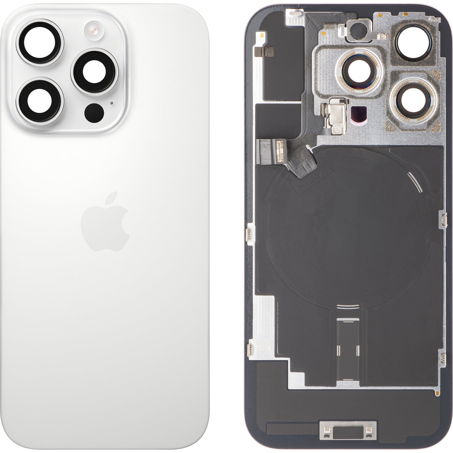 Poklopac baterije Apple iPhone 16 Pro, bela (beli titanijum), Swap Premium