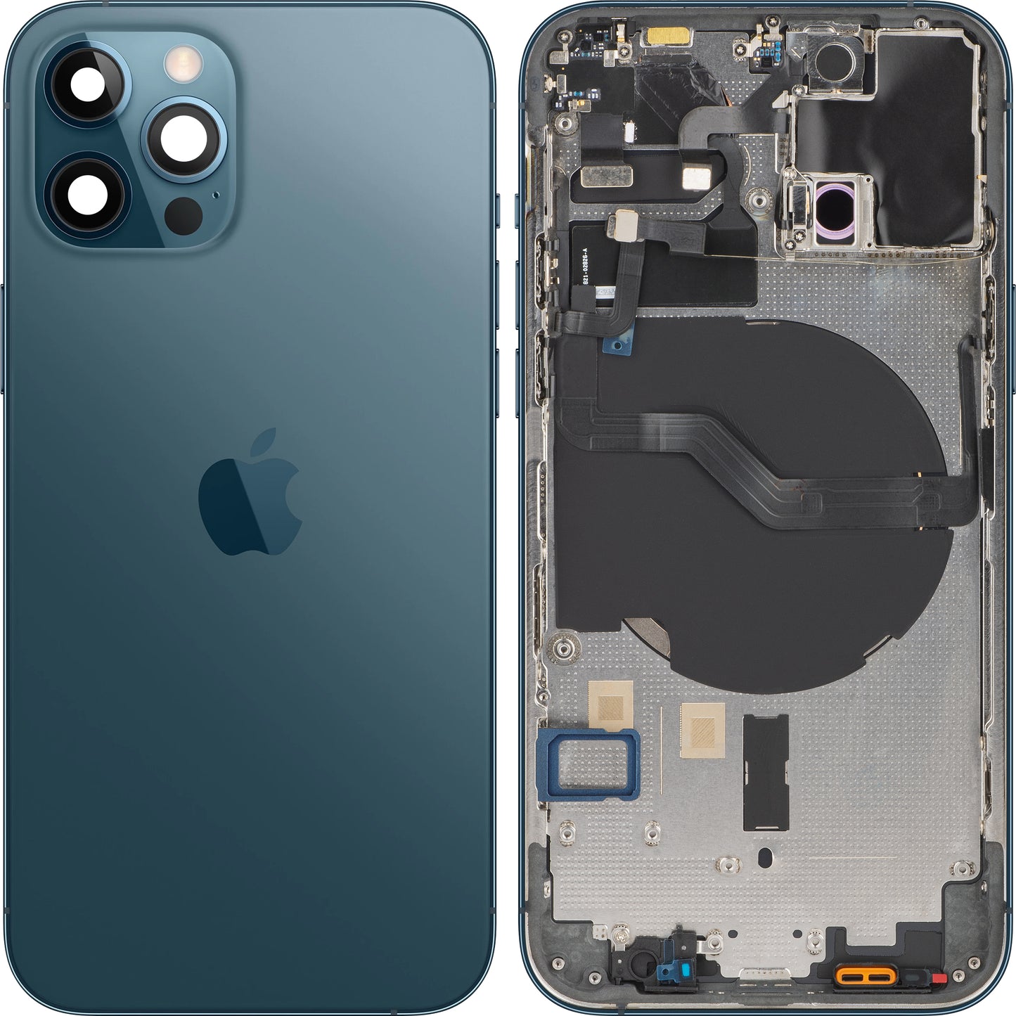 Poklopac baterije Apple iPhone 12 Pro, sa srednjom kućištem, Plava (Pacific Blue), Zamena