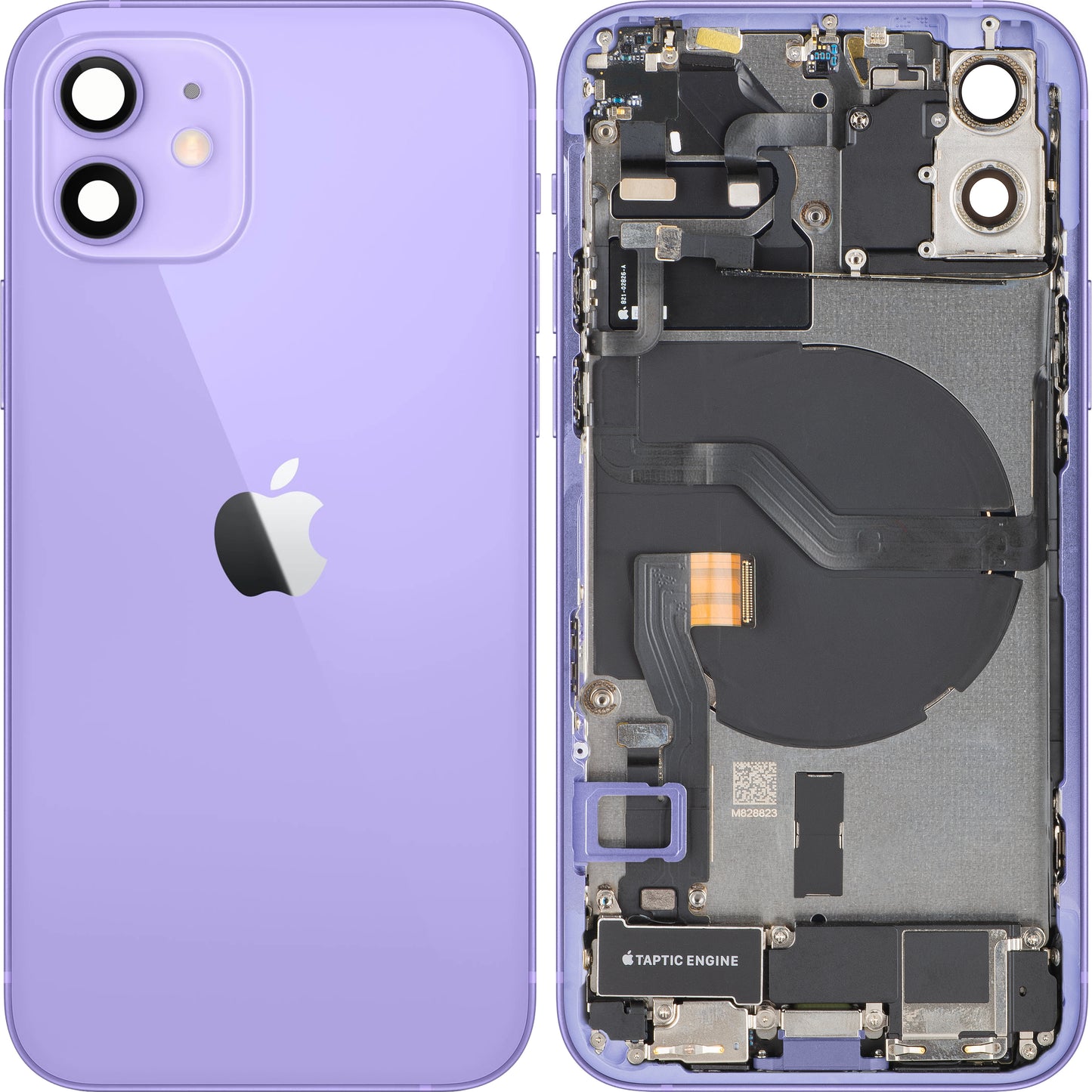 Kućište baterije Apple iPhone 12, sa srednjim delom kućišta, komplet delova, ljubičasto, zamena