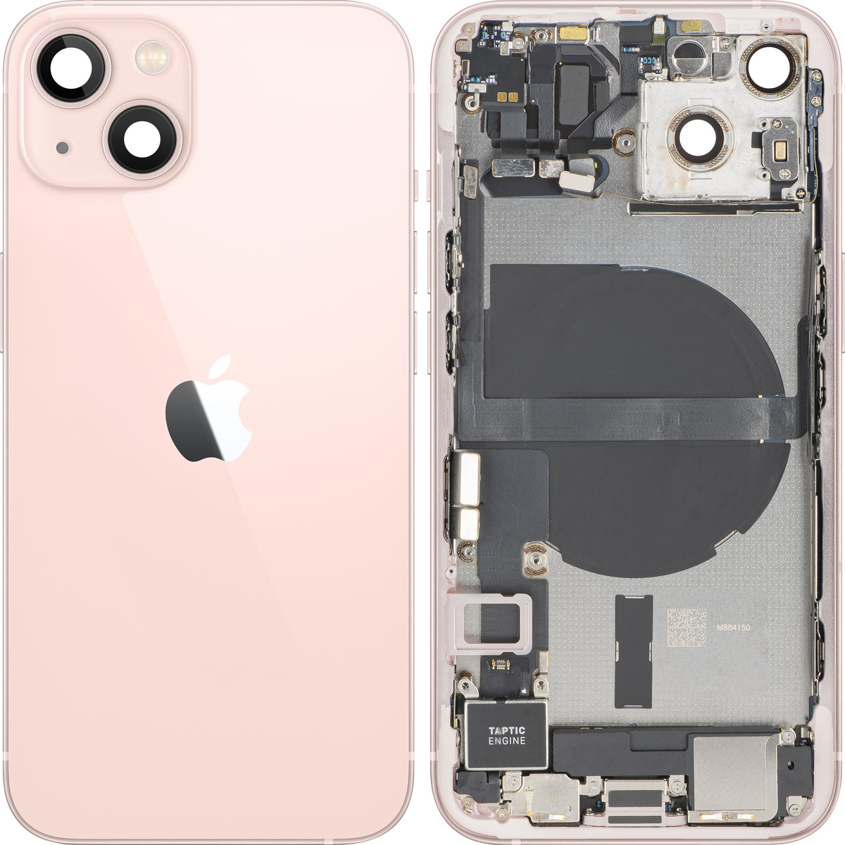 Poklopac baterije Apple iPhone 13, sa srednjim kućištem, kompletni delovi, roze, Swap Premium