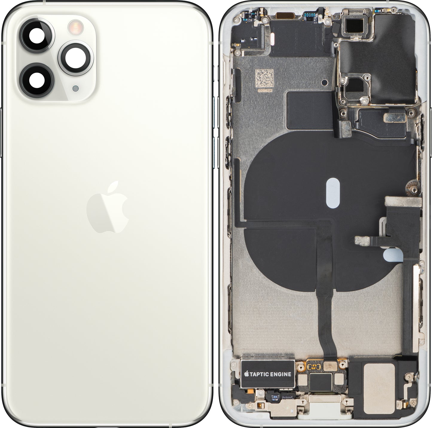 Poklopac baterije Apple iPhone 11 Pro, sa srednjim kućištem, kompletni delovi, srebrna, zamena