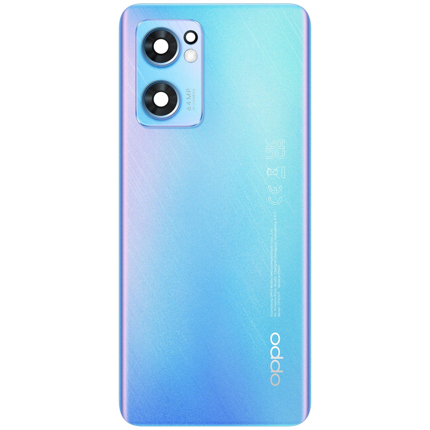 Poklopac baterije Oppo Find X5 Lite / Reno7 5G, Plavi (Startrails Blue), Swap