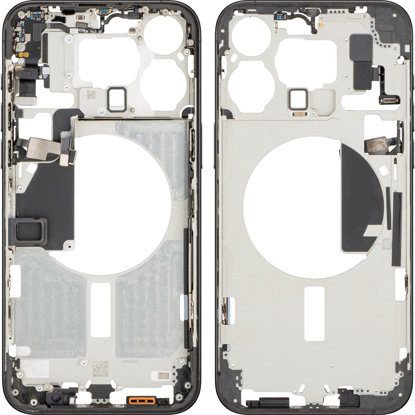 Srednji Kućište Apple iPhone 15 Pro Max, Crna (Black Titanium), Swap
