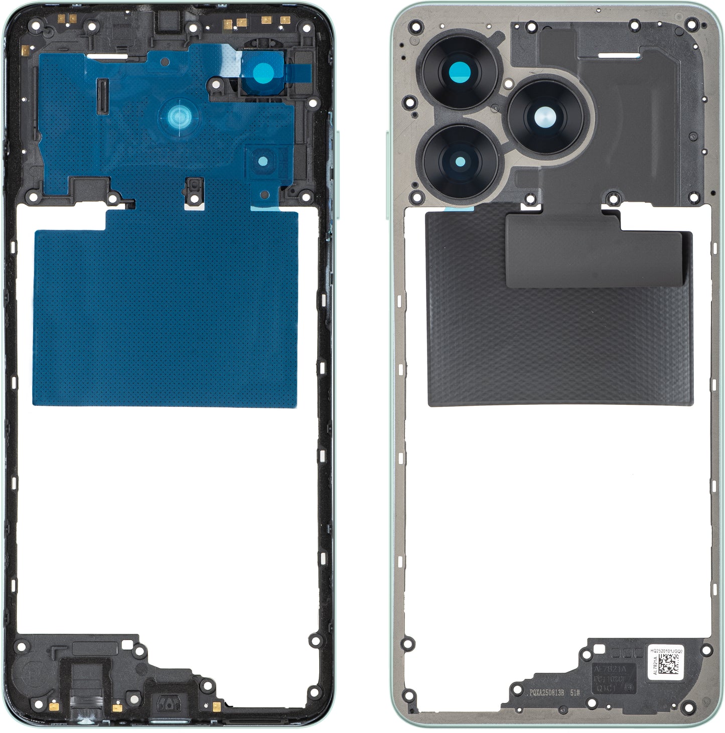 Srednji kućište Honor X5c Plus, Tirkizna (Cyan Lake), Service Pack 9707ACHY