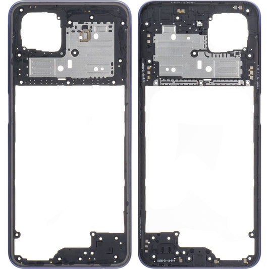 Srednji Kućište Oppo A92s, Crna