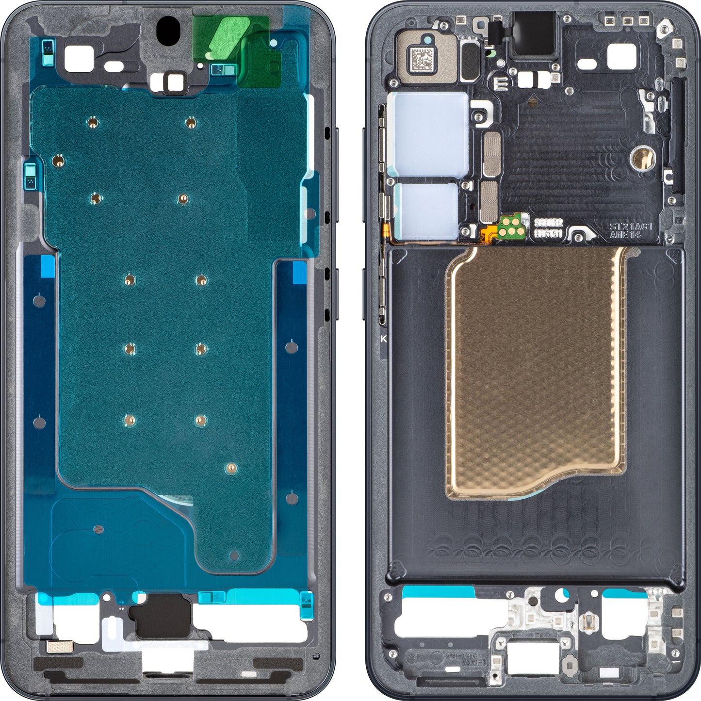 Carcasa Mijloc Samsung Galaxy S25 S931, Crna, Service Pack GH82-36328E