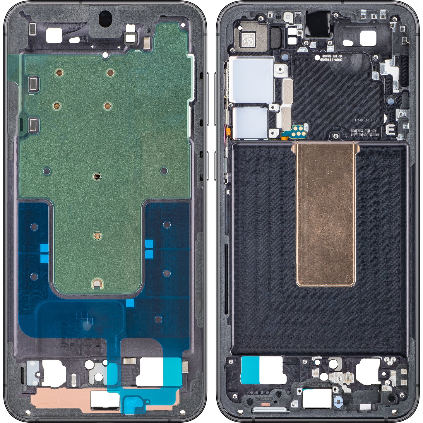 Carcasa Mijloc Samsung Galaxy S23+ S916, Crna (Phantom Black), Service Pack GH96-15838A