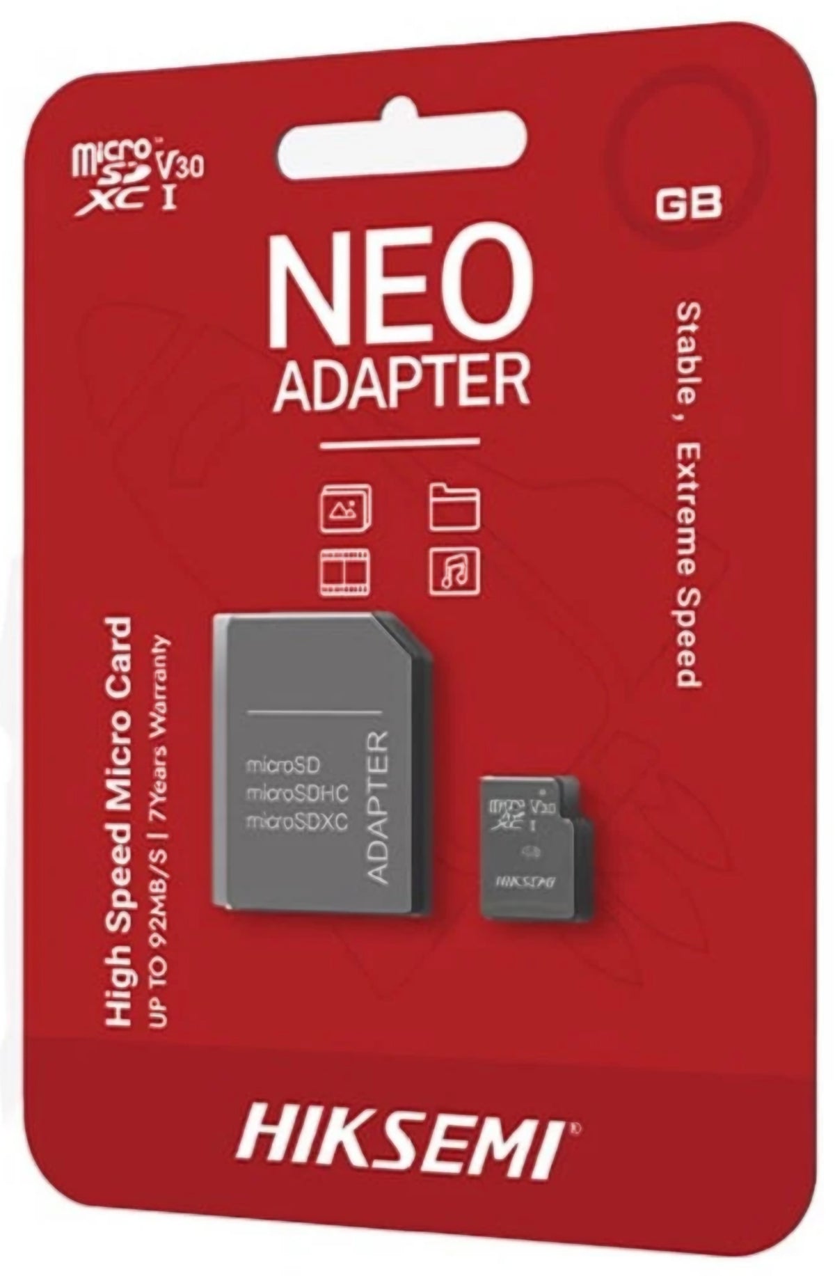 Memorijska kartica microSDHC Hiksemi, 8Gb, Klasa 10, Sa Adapterom HS-TF-C1/8G/a
