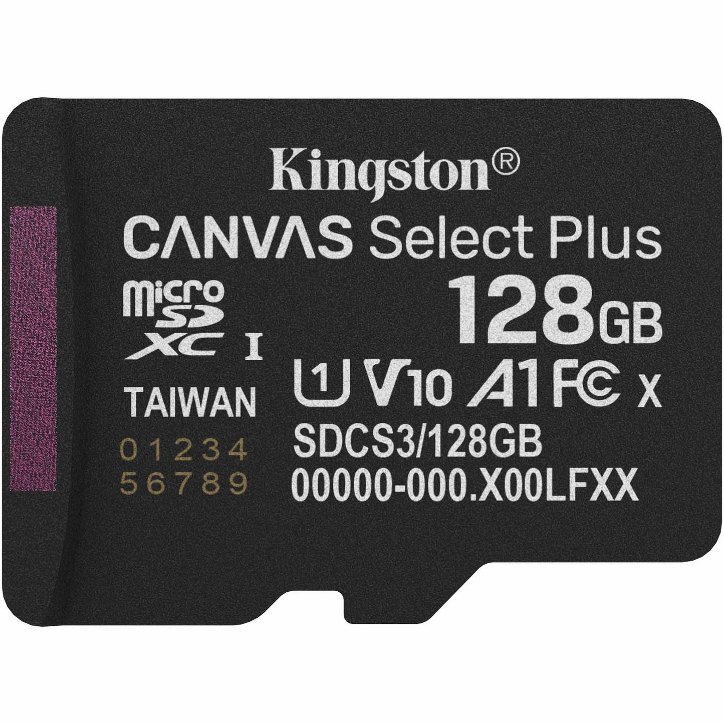 Memorijska kartica microSDXC Kingston Canvas Select Plus Android A1, 128Gb, Klasa 10 / UHS-1 U1 SDCS3/128GBSP