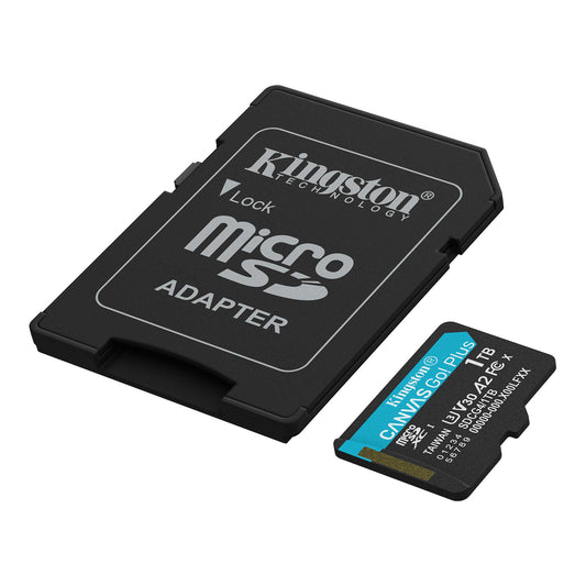 Memorijska kartica microSDXC Kingston Canvas Go Plus Android A2, 1TB, Klasa 10 / UHS-1 U3, Sa adapterom SDCG4/1TB