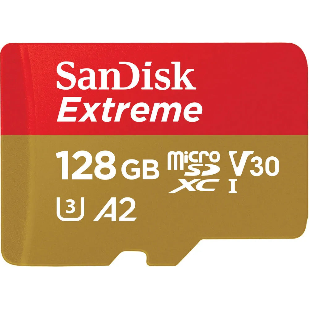 Memorijska kartica microSDXC SanDisk Extreme, 128Gb, Klasa 10 / UHS-1 U3 SDSQXAA-128G-GN6MN