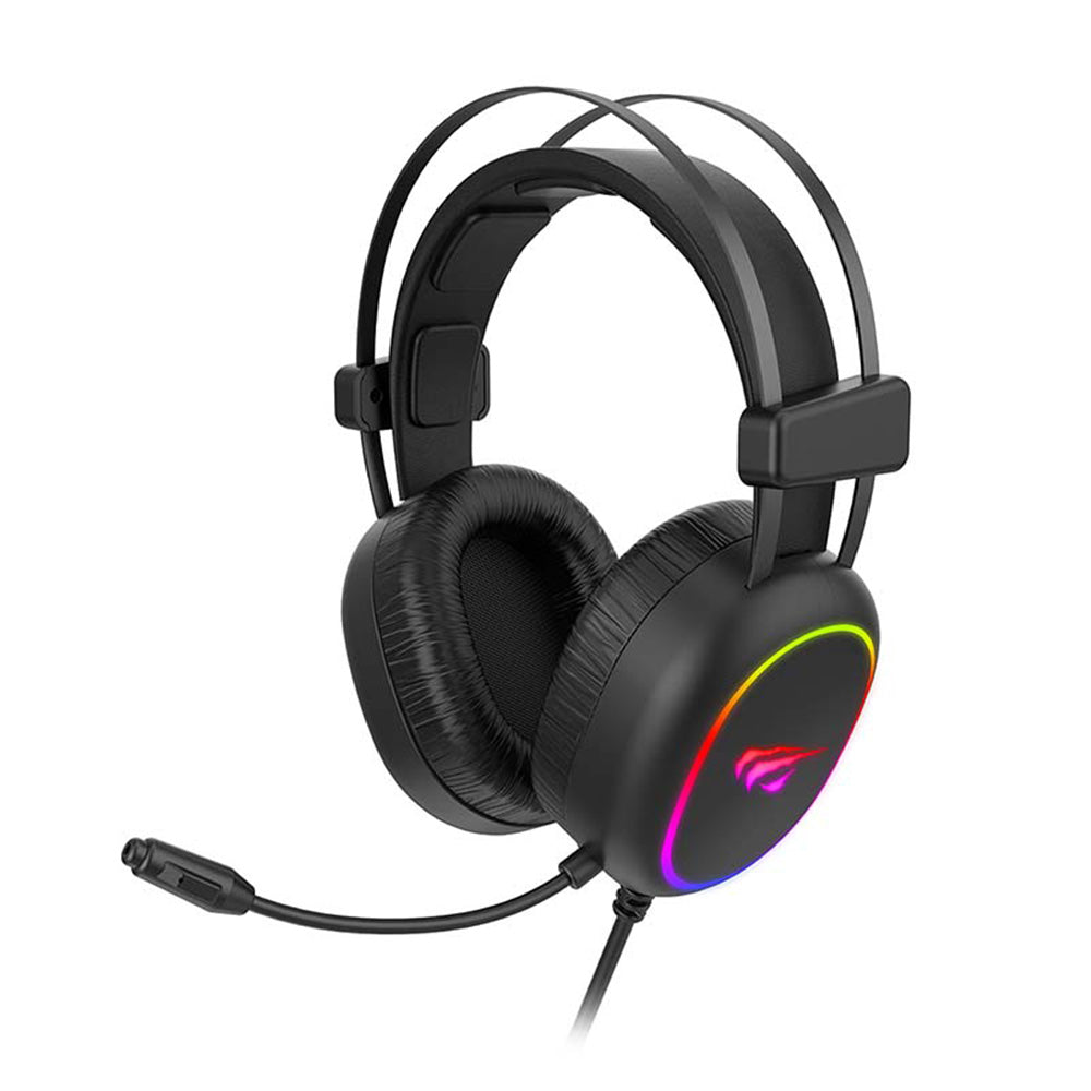 Gaming slušalice 3.5mm HAVIT H2016d, RGB, 2m, Crne