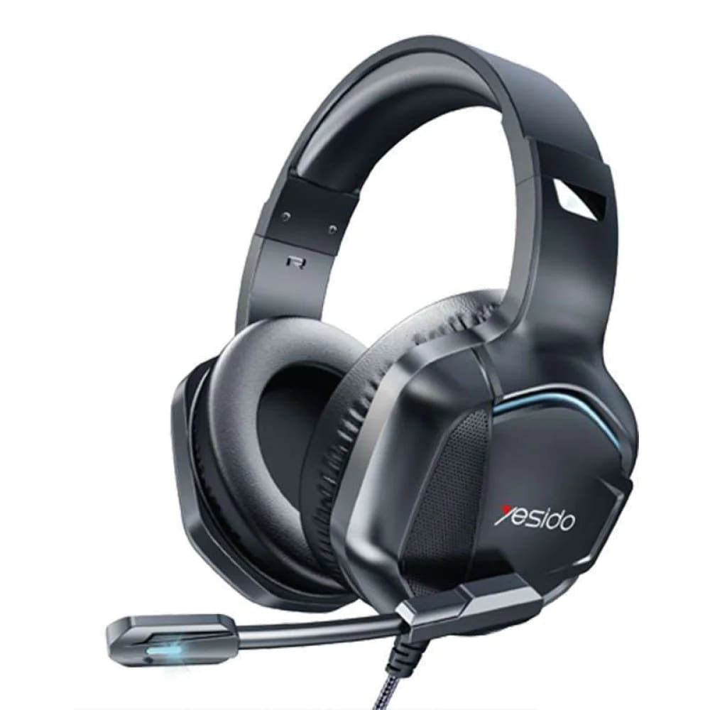 Slušalice za igranje 3.5mm Yesido EK01, RGB, 1.2m, Crne