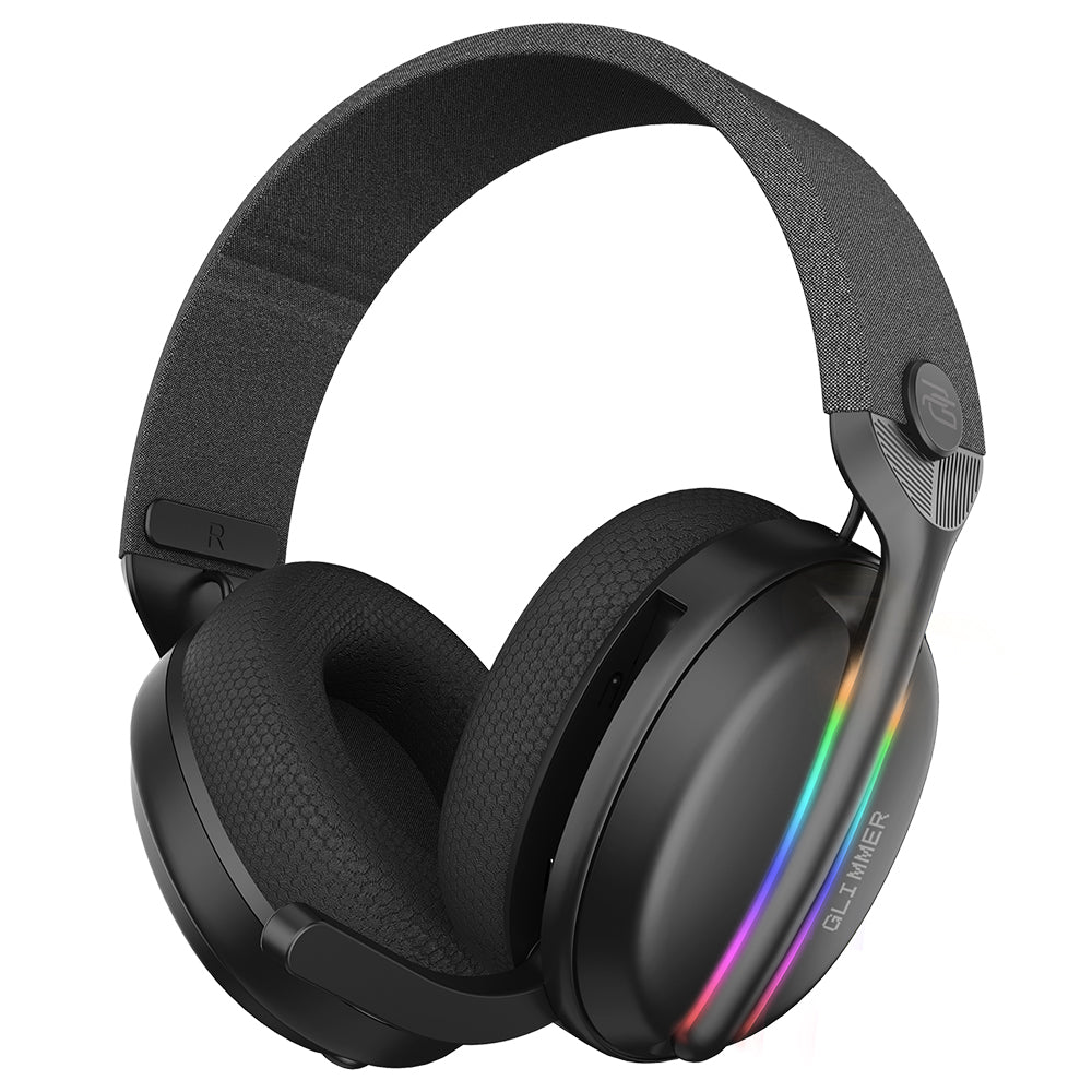 Slušalice za igranje Proove Glimmer, bežične, RGB, BT / Wi-Fi / sa kablom, crne WHGL00022001