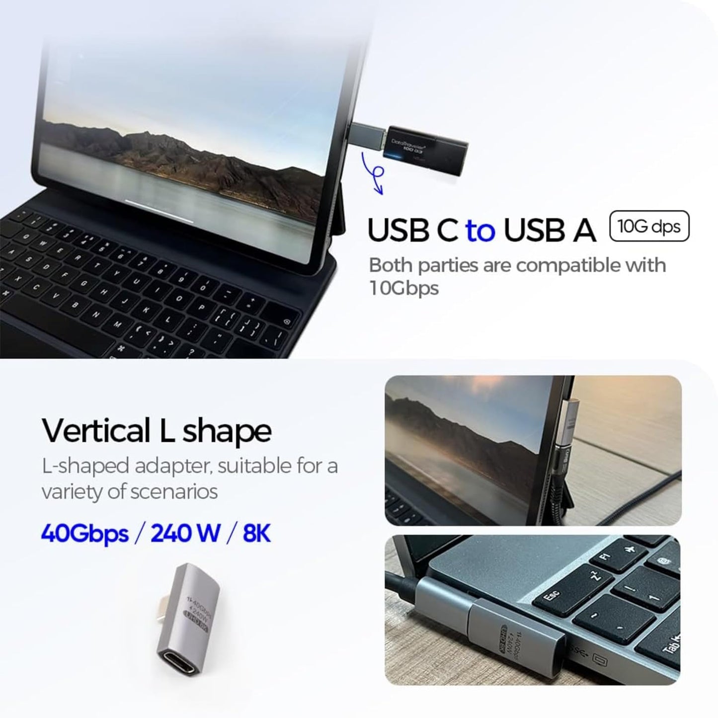 Čitač kartica USB / USB-C OEM OmniLink Pro-003 Travel, 10in1, Siva