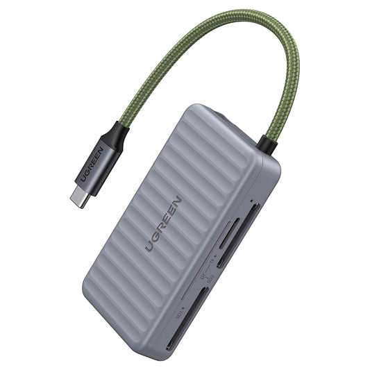 Čitač kartica USB-C sa organizatorom UGREEN 55886, 2 x SD - microSD, Sivi