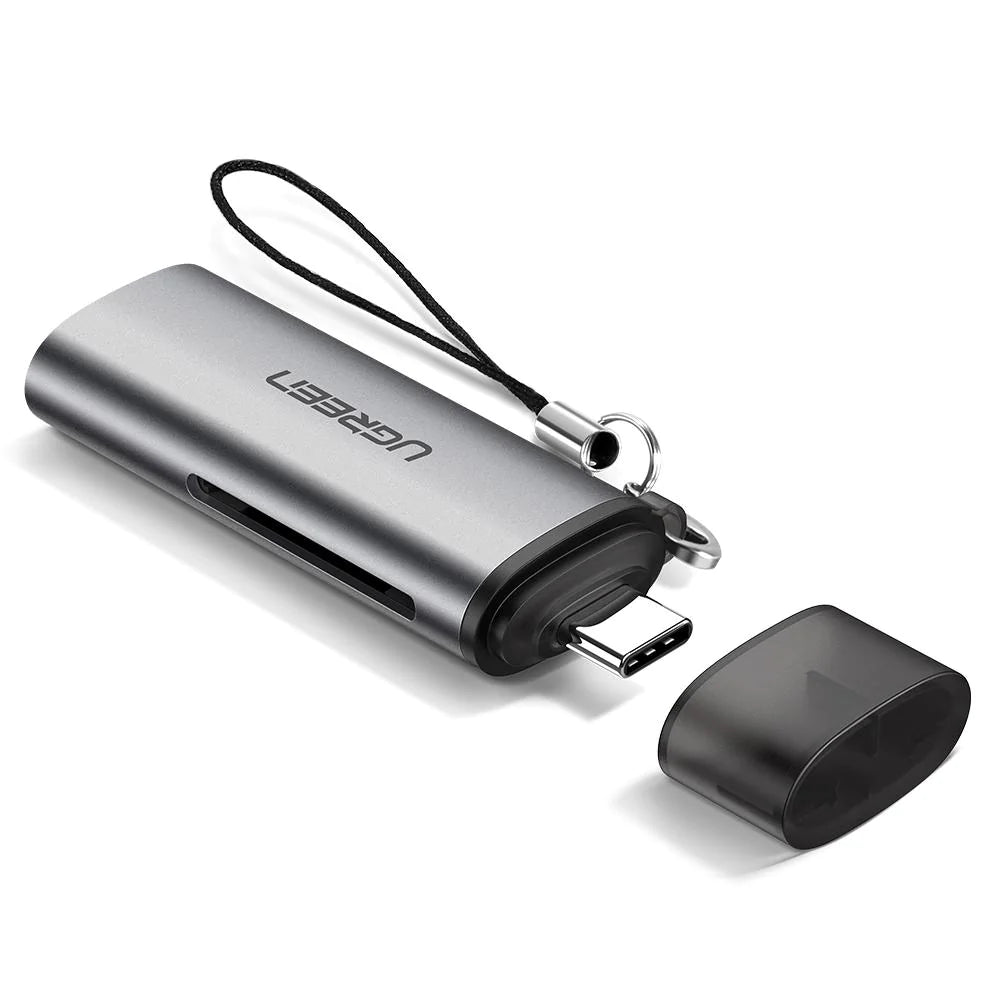 Čitač kartica USB-C UGREEN CM184, SD - microSD, Sivi