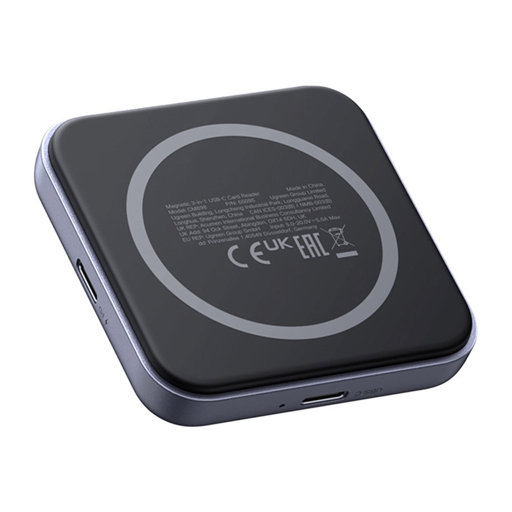 Čitač kartica USB-C UGREEN CM898 (65095), SD - microSD, Sivi
