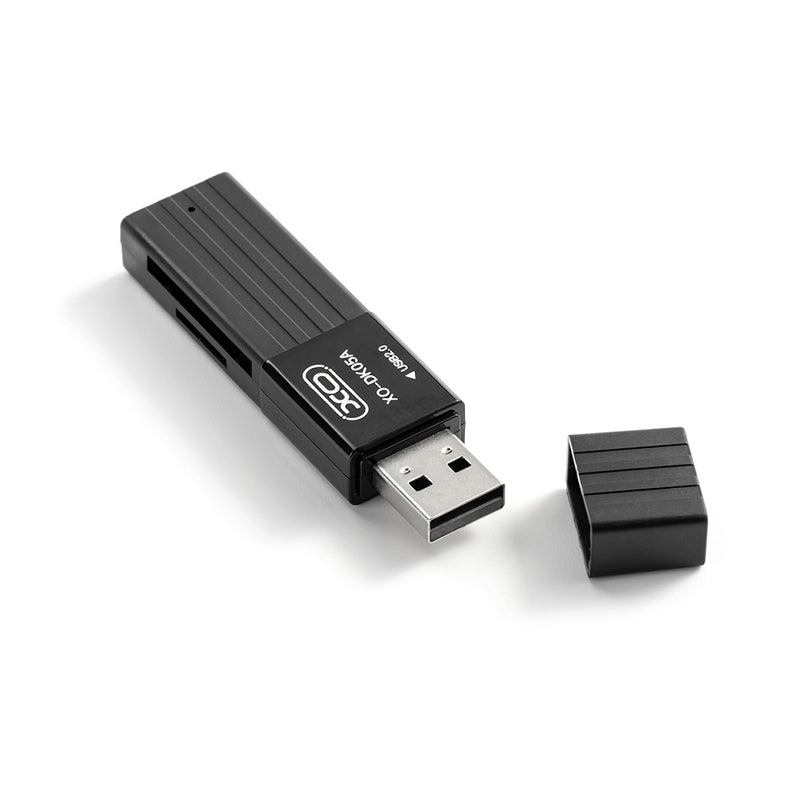 Čitač kartica USB XO Design DK05A, SD - microSD, Crni