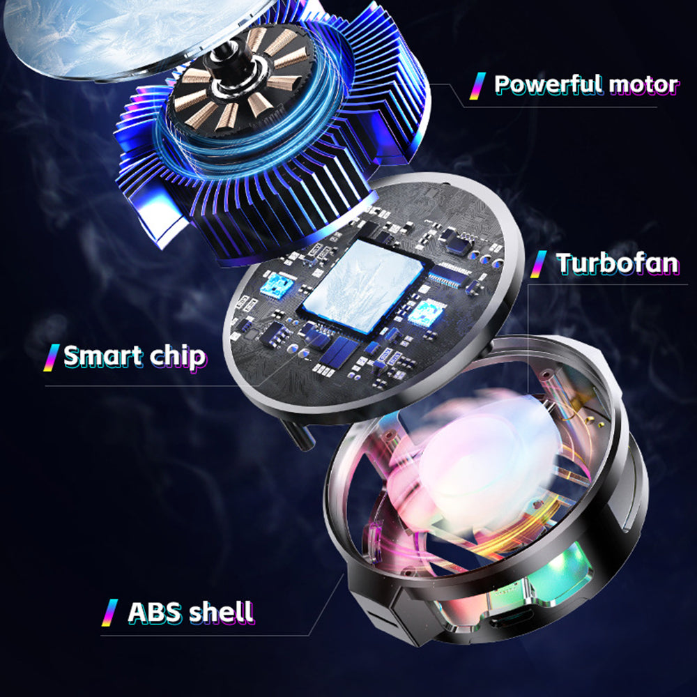 Cooler za gejming telefon Techsuit P66, Crni