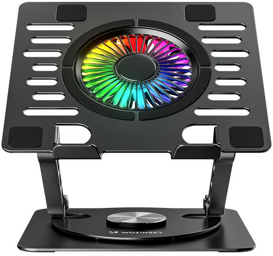 Hladnjak WZK CoolBase za laptop 10–16 inča, RGB, crni