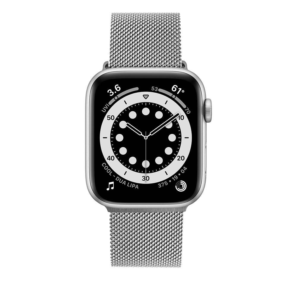 Kaiš Fixed Mesh za Apple Watch 42mm / 41mm / 40mm / 38mm serije, Srebrni