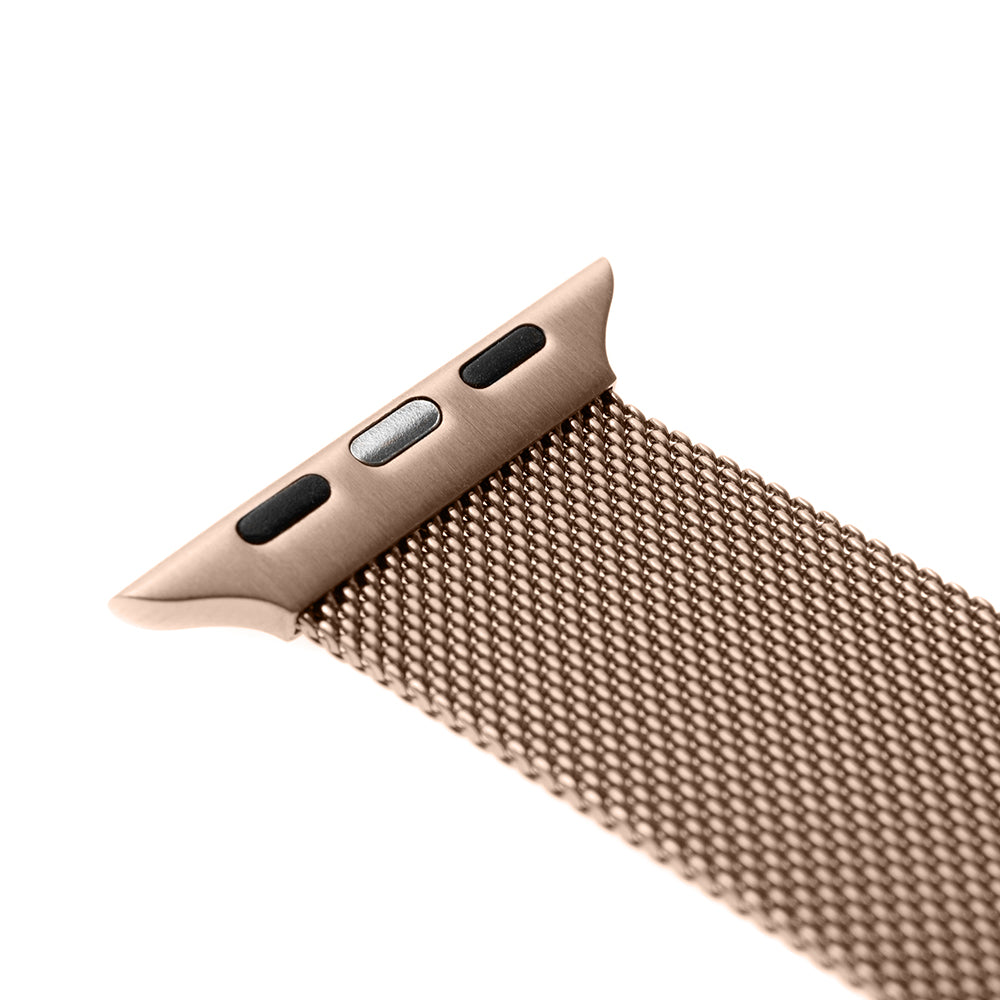 Kaiš Fixed Mesh za Apple Watch 42mm / 41mm / 40mm / 38mm serije, Roze Zlato