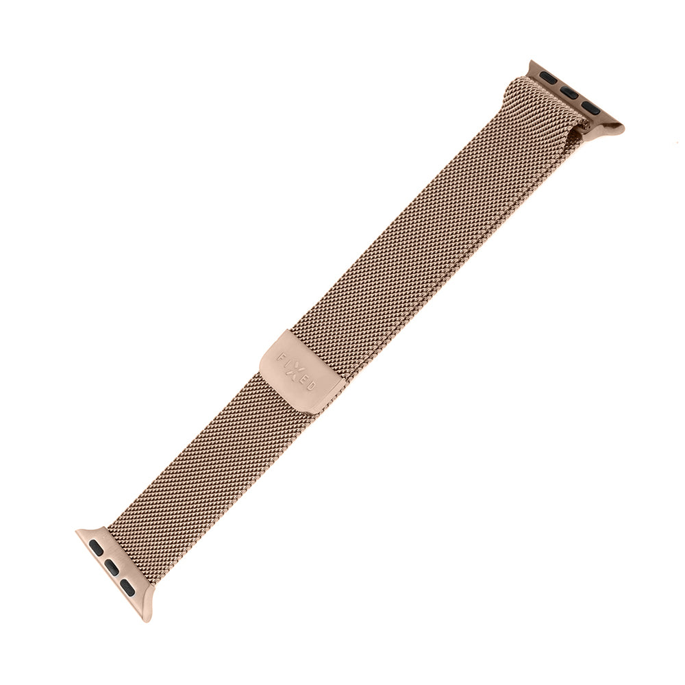 Kaiš Fixed Mesh za Apple Watch 42mm / 41mm / 40mm / 38mm serije, Roze Zlato