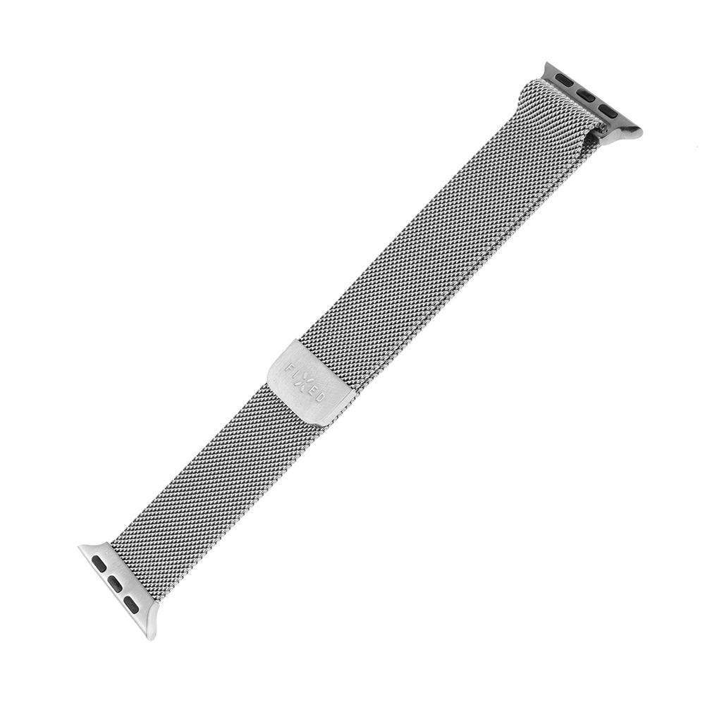 Kaiš Fixed Mesh za Apple Watch 49mm / 46mm / 45mm / 44mm / 42mm serije, Srebrni
