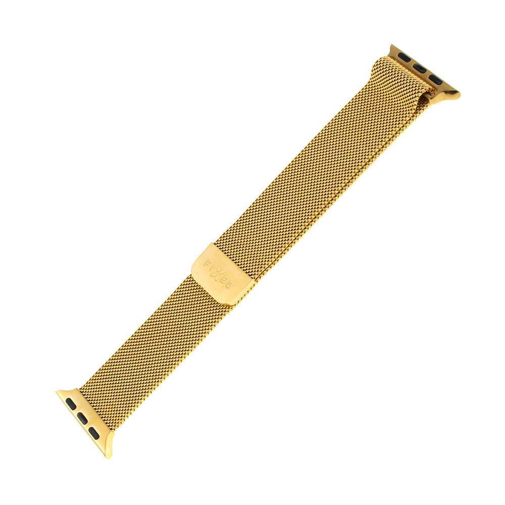 Kaiš Fixed Mesh za Apple Watch 49mm / 46mm / 45mm / 44mm / 42mm serije, Zlatni
