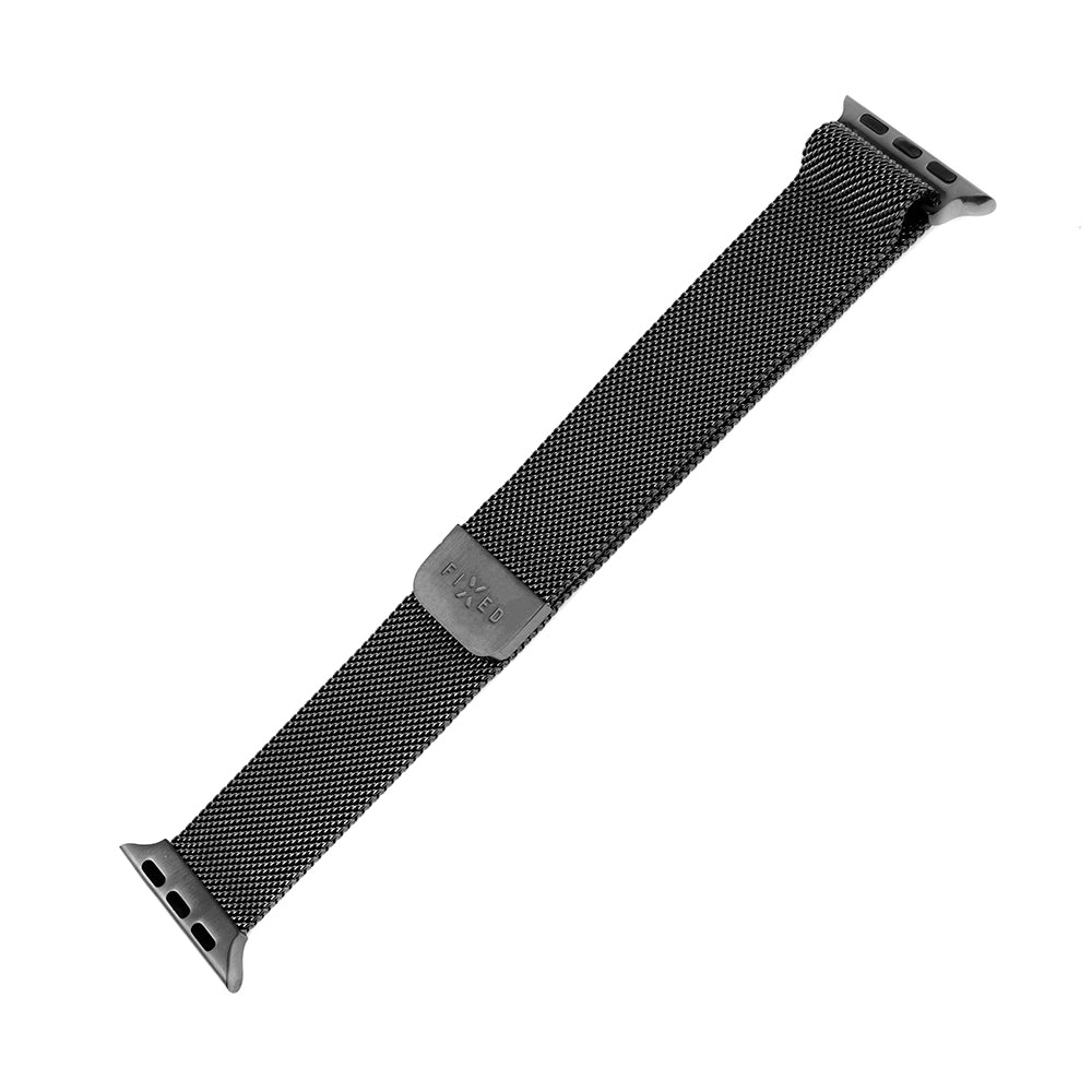 Kaiš Fixed Mesh za Apple Watch 49mm / 46mm / 45mm / 44mm / 42mm serije, Crni