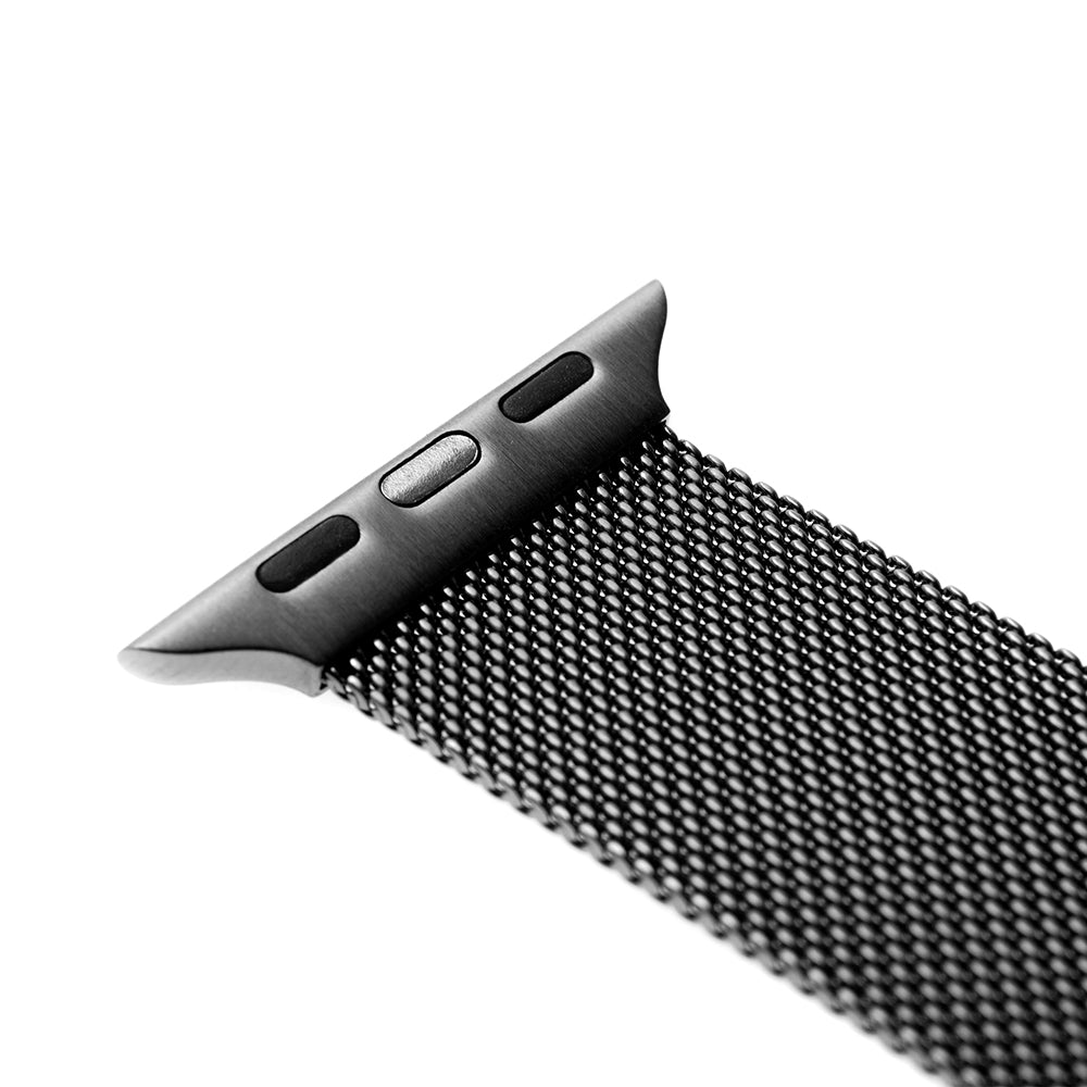 Kaiš Fixed Mesh za Apple Watch 49mm / 46mm / 45mm / 44mm / 42mm serije, Crni